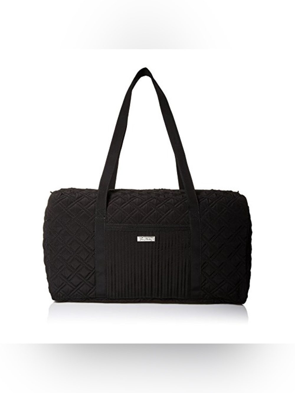 Vera Bradley classic black diamond quilted travel duffle bag